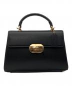 COACHコーチ）の古着「エライザ トップハンドル 2WAYハンドバッグ」｜ブラック