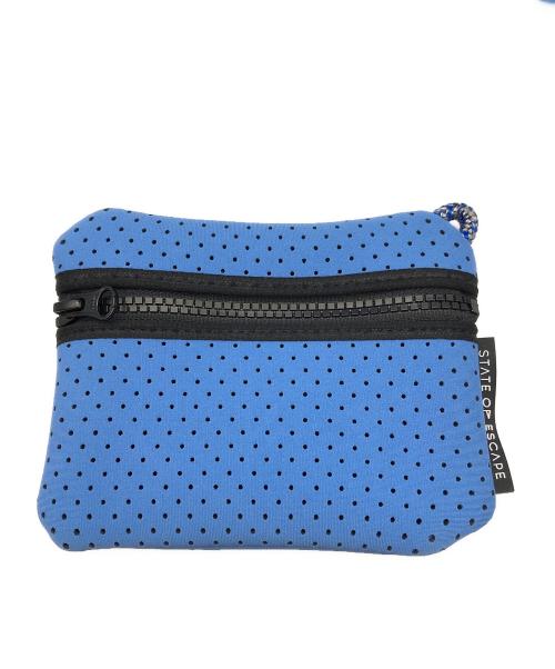 STATE OF ESCAPE（ステイトオブエスケープ）STATE OF ESCAPE (ステイトオブエスケープ) ポーチ付きトートバッグ ブルーの古着・服飾アイテム