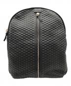 IO PELLEイオペレ）の古着「レザーリュックサック」｜ブラック