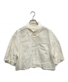 IENA（イエナ）の古着「リネンミックスクロップドシャツ」｜ホワイト