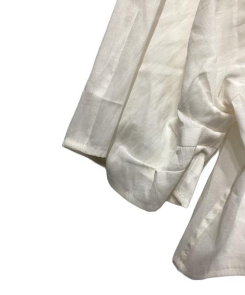 IENA（イエナ）IENA (イエナ) リネンミックスクロップドシャツ ホワイト サイズ:不明の古着・服飾アイテム