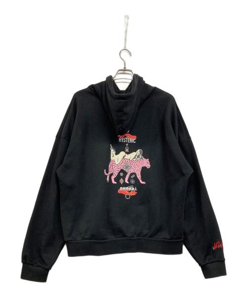 Hysteric Glamour（ヒステリックグラマー）Hysteric Glamour (ヒステリックグラマー) genzai (ゲンザイ) Pink Panther Womanhoodie ブラック サイズ:XLの古着・服飾アイテム