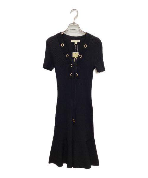 MICHAEL KORS（マイケルコース）MICHAEL KORS (マイケルコース) ニットワンピース ブラック サイズ:XS 未使用品の古着・服飾アイテム