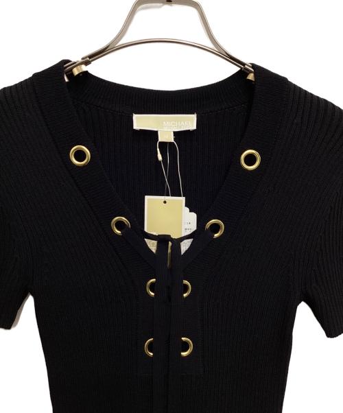 MICHAEL KORS（マイケルコース）MICHAEL KORS (マイケルコース) ニットワンピース ブラック サイズ:XS 未使用品の古着・服飾アイテム