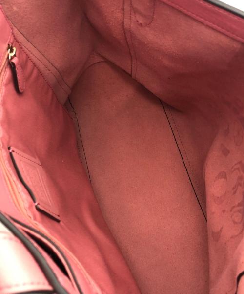 COACH（コーチ）COACH (コーチ) COLORBLOCK WITH HORSE AND CARRIAGE TOTE  ピンクの古着・服飾アイテム