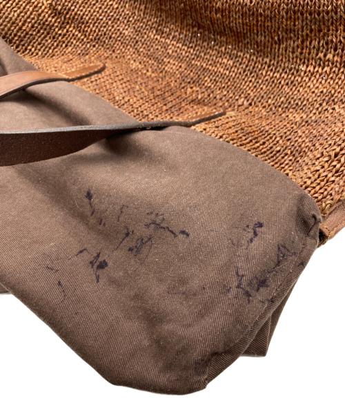 DRAGON（ドラゴン）DRAGON (ドラゴン) 編込みハンドバッグ ブラウンの古着・服飾アイテム