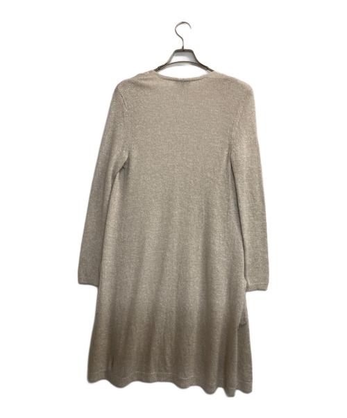 theory（セオリー）theory (セオリー) リネン混ロングカーディガン ベージュ サイズ:Ｍの古着・服飾アイテム