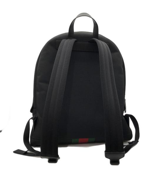 GUCCI（グッチ）GUCCI (グッチ) キャンバスデイパック ブラックの古着・服飾アイテム