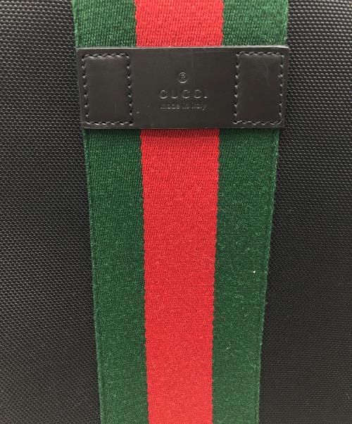 GUCCI（グッチ）GUCCI (グッチ) キャンバスデイパック ブラックの古着・服飾アイテム