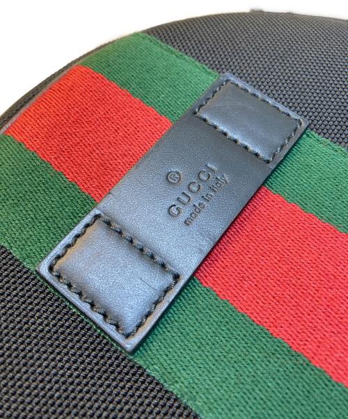 GUCCI（グッチ）GUCCI (グッチ) キャンバスデイパック ブラックの古着・服飾アイテム