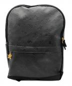 FEILERフェイラー）の古着「ハイジ柄エコレザーリュック」｜ブラック