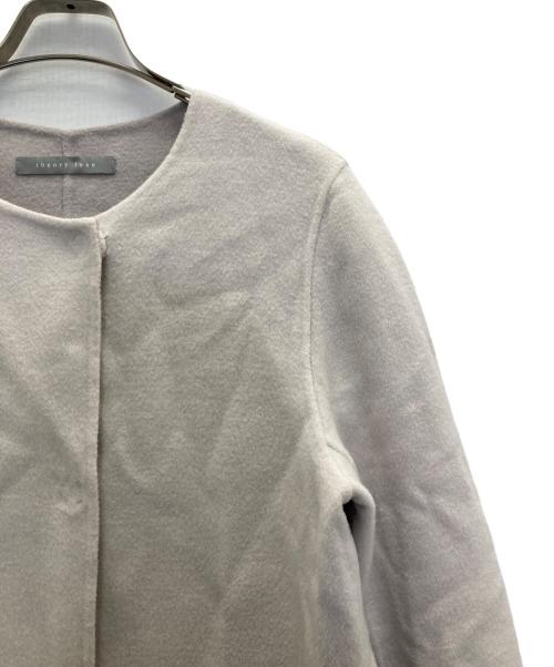 theory luxe（セオリーリュクス）theory luxe (セオリーリュクス) ノーカラーコート ピンク サイズ:40の古着・服飾アイテム