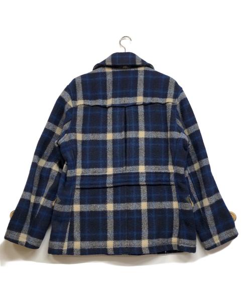 Rugby Ralph Lauren（ラグビーラルフローレン）Rugby Ralph Lauren (ラグビーラルフローレン) チェックPコート ブルー サイズ:Lの古着・服飾アイテム