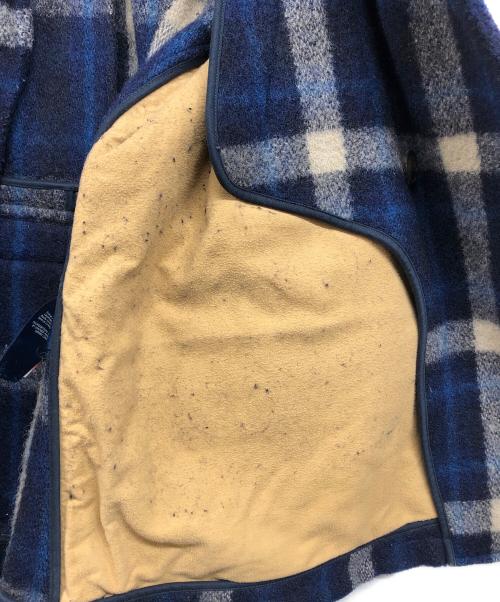 Rugby Ralph Lauren（ラグビーラルフローレン）Rugby Ralph Lauren (ラグビーラルフローレン) チェックPコート ブルー サイズ:Lの古着・服飾アイテム