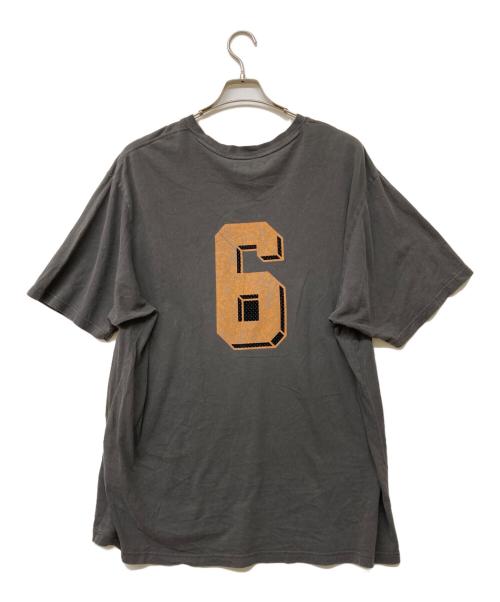 SUPREME（シュプリーム）SUPREME (シュプリーム) Flocked Washed S/S Top グレー サイズ:ＸＬの古着・服飾アイテム