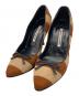 Manolo Blahnik（マノロブラニク）の古着「ハラコパンプス」｜ブラウン