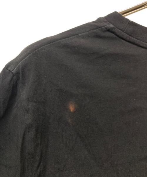 MONCLER（モンクレール）MONCLER (モンクレール) 立体ロゴ刺繍クルーネックTシャツ ブラック サイズ:Ｍの古着・服飾アイテム