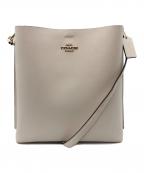 COACHコーチ）の古着「モリー バケット バッグ」｜アイボリー×ボルドー