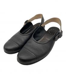 Post Production（ポストプロダクション）の古着「FACE sandals（フェイス　サンダル）」｜ブラック