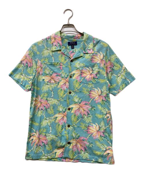 POLO RALPH LAUREN（ポロ・ラルフローレン）POLO RALPH LAUREN (ポロ・ラルフローレン) アロハシャツ スカイブルー サイズ:SIZE XLの古着・服飾アイテム