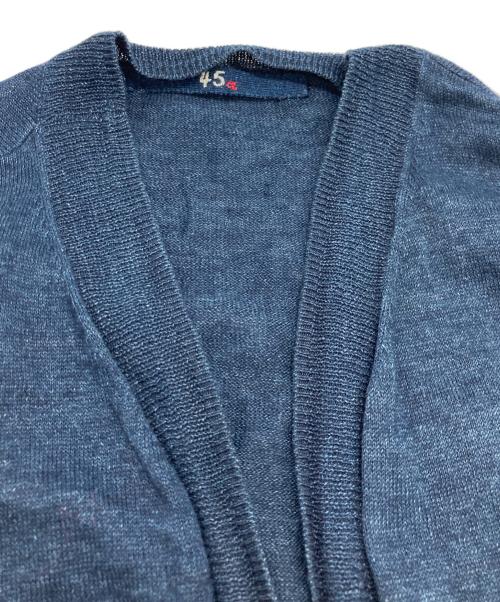 45R（フォーティファイブ・アール）45R (フォーティファイブ・アール) トッパーカーディガン インディゴ サイズ:size0の古着・服飾アイテム