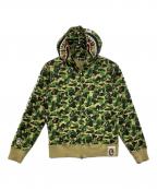 A BATHING APEアベイシングエイプ）の古着「シャーク パーカー 30周年モデル」｜グリーン