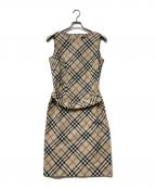 BURBERRY LONDONバーバリーロンドン）の古着「ノースリーブワンピース」｜ベージュ