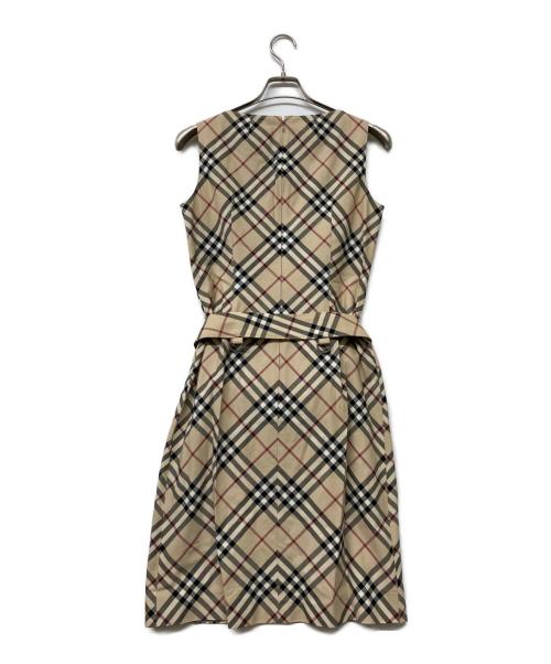 BURBERRY LONDON（バーバリーロンドン）BURBERRY LONDON (バーバリーロンドン) ノースリーブワンピース ベージュ サイズ:SIZEL (UK 40)の古着・服飾アイテム