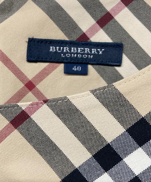 BURBERRY LONDON（バーバリーロンドン）BURBERRY LONDON (バーバリーロンドン) ノースリーブワンピース ベージュ サイズ:SIZEL (UK 40)の古着・服飾アイテム