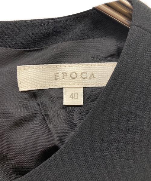 EPOCA（エポカ）EPOCA (エポカ) ノースリーブワンピース ブラック サイズ:Ｌの古着・服飾アイテム