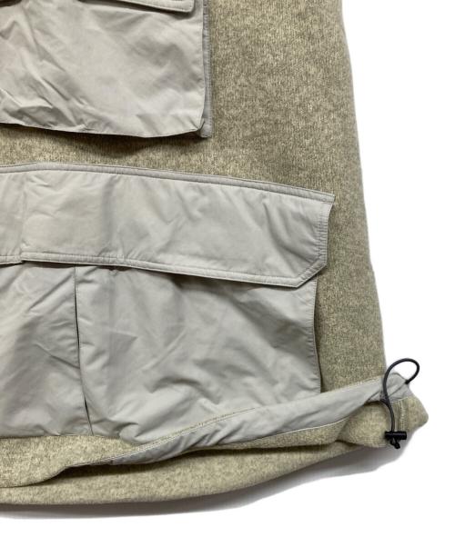 BURLAP OUTFITTER（バーラップアウトフィッター）BURLAP OUTFITTER (バーラップアウトフィッター) ポーラテックベスト アイボリー サイズ:Lの古着・服飾アイテム