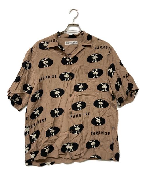 WACKO MARIA（ワコマリア）WACKO MARIA (ワコマリア) RECORDS HAWAIIAN ブラック×ベージュ サイズ:SIZELの古着・服飾アイテム