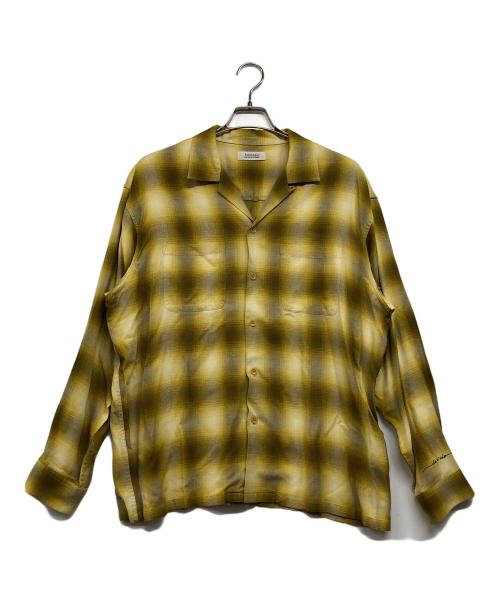 RADIALL（ラディアル）RADIALL (ラディアル) LO-N-SLO -OPEN COLLARED SHIRT L/S イエロー サイズ:Mの古着・服飾アイテム