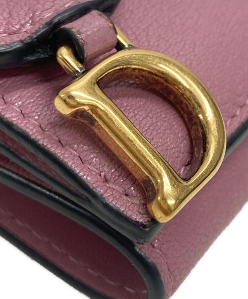 Christian Dior（クリスチャン ディオール）Christian Dior (クリスチャン ディオール) サドルロータスウォレット ピンクの古着・服飾アイテム