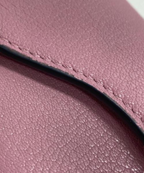 Christian Dior（クリスチャン ディオール）Christian Dior (クリスチャン ディオール) サドルロータスウォレット ピンクの古着・服飾アイテム