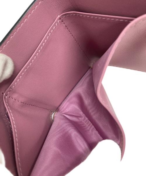 Christian Dior（クリスチャン ディオール）Christian Dior (クリスチャン ディオール) サドルロータスウォレット ピンクの古着・服飾アイテム