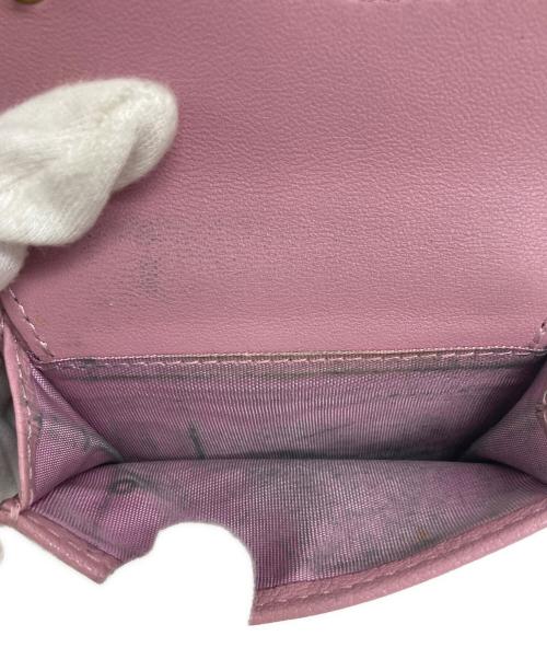 Christian Dior（クリスチャン ディオール）Christian Dior (クリスチャン ディオール) サドルロータスウォレット ピンクの古着・服飾アイテム