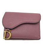 Christian Diorクリスチャン ディオール）の古着「サドルロータスウォレット」｜ピンク