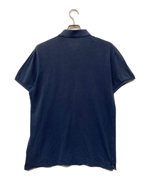 MONCLER（モンクレール）MONCLER (モンクレール) ロゴ鹿の子ポロシャツ ネイビー サイズ:SIZE XLの古着・服飾アイテム
