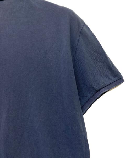 MONCLER（モンクレール）MONCLER (モンクレール) ロゴ鹿の子ポロシャツ ネイビー サイズ:SIZE XLの古着・服飾アイテム
