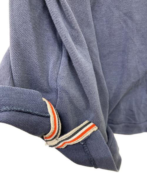 MONCLER（モンクレール）MONCLER (モンクレール) ロゴ鹿の子ポロシャツ ネイビー サイズ:SIZE XLの古着・服飾アイテム
