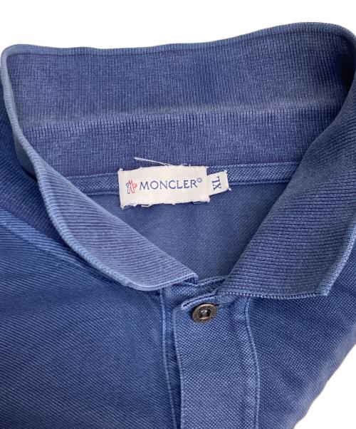 MONCLER（モンクレール）MONCLER (モンクレール) ロゴ鹿の子ポロシャツ ネイビー サイズ:SIZE XLの古着・服飾アイテム