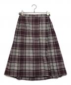 O'NEIL OF DUBLINオニールオブダブリン）の古着「チェックラップスカート」｜パープル