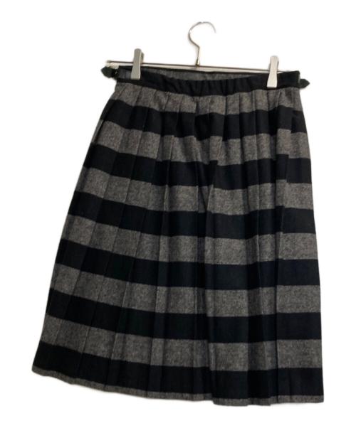 O'NEIL OF DUBLIN（オニールオブダブリン）O'NEIL OF DUBLIN (オニールオブダブリン) チェックラップスカート ブラック サイズ:38の古着・服飾アイテム