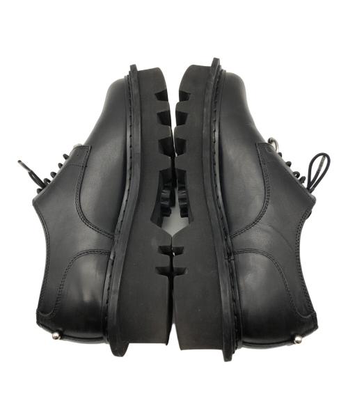 NEIL BARRETT（ニールバレット）NEIL BARRETT (ニールバレット) ピアスダービーレザーシューズ ブラック サイズ:左37右38の古着・服飾アイテム