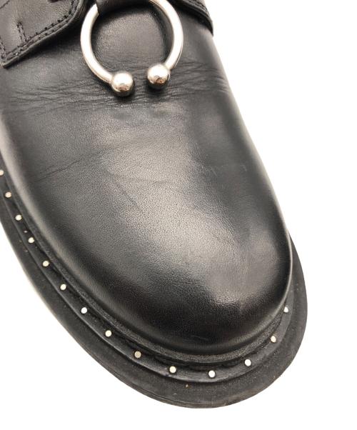 NEIL BARRETT（ニールバレット）NEIL BARRETT (ニールバレット) ピアスダービーレザーシューズ ブラック サイズ:左37右38の古着・服飾アイテム