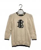 LAUREN RALPH LAURENローレンラルフローレン）の古着「カシミヤロゴニット」｜アイボリー