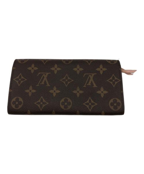 LOUIS VUITTON（ルイ ヴィトン）LOUIS VUITTON (ルイ ヴィトン) 長財布 ブラウン×ピンクの古着・服飾アイテム