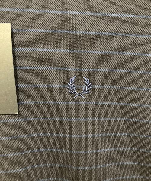 FRED PERRY（フレッドペリー）FRED PERRY (フレッドペリー) BEAMS (ビームス) 鹿の子TシャツボーダーTシャツ ネイビー サイズ:Mの古着・服飾アイテム