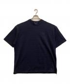 FRED PERRY×BEAMSフレッドペリー×ビームス）の古着「鹿の子TシャツボーダーTシャツ」｜ネイビー